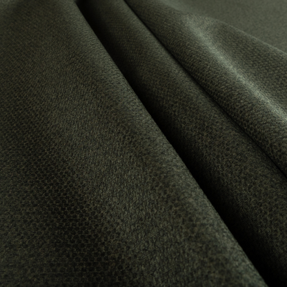 Tanzania Soft Velour Textured Material Moss Green Colour Upholstery Fabric CTR-2068 - Roman Blinds