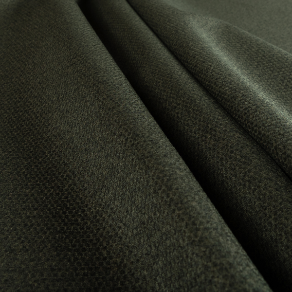 Tanzania Soft Velour Textured Material Moss Green Colour Upholstery Fabric CTR-2068 - Made To Measure Curtains