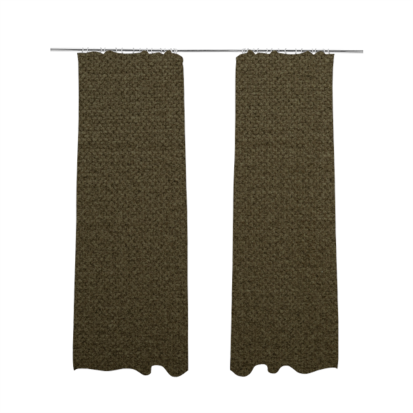 Tanzania Soft Velour Textured Material Mocha Brown Colour Upholstery Fabric CTR-2069 - Made To Measure Curtains