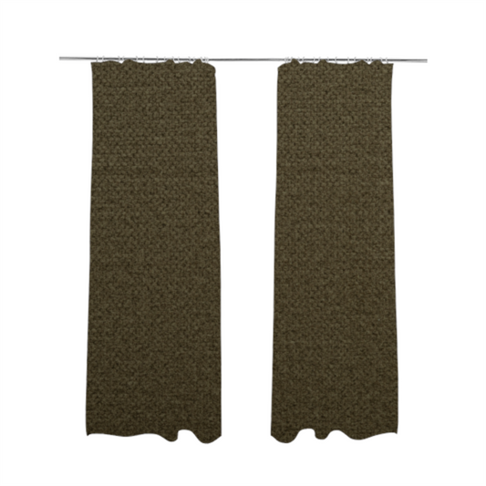 Tanzania Soft Velour Textured Material Mocha Brown Colour Upholstery Fabric CTR-2069 - Made To Measure Curtains