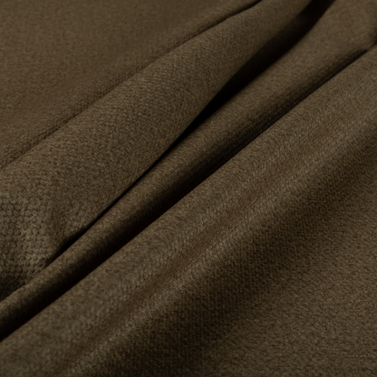 Tanzania Soft Velour Textured Material Mocha Brown Colour Upholstery Fabric CTR-2069 - Roman Blinds