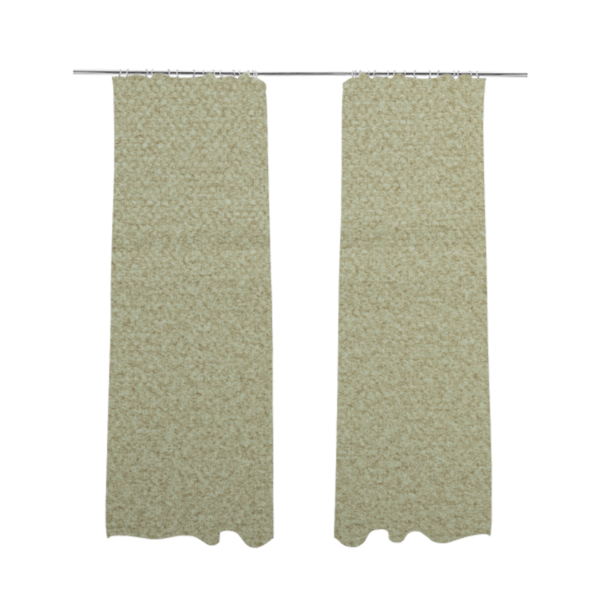 Tanzania Soft Velour Textured Material Cream Colour Upholstery Fabric CTR-2070 - Made To Measure Curtains