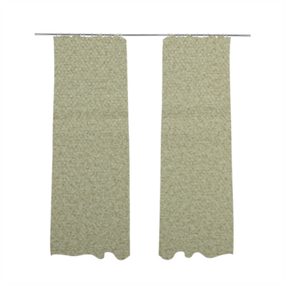 Tanzania Soft Velour Textured Material Cream Colour Upholstery Fabric CTR-2070 - Made To Measure Curtains