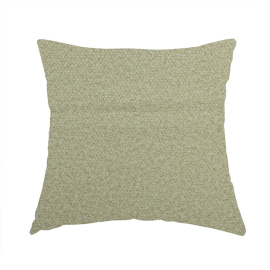 Tanzania Soft Velour Textured Material Cream Colour Upholstery Fabric CTR-2070 - Handmade Cushions