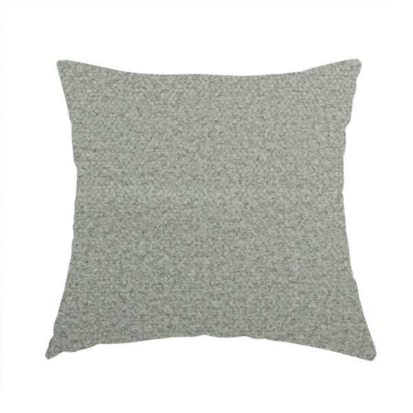 Tanzania Soft Velour Textured Material Cloud Silver Colour Upholstery Fabric CTR-2071 - Handmade Cushions