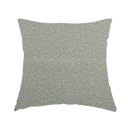 Tanzania Soft Velour Textured Material Cloud Silver Colour Upholstery Fabric CTR-2071 - Handmade Cushions