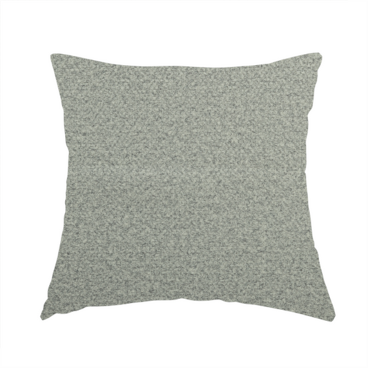 Tanzania Soft Velour Textured Material Cloud Silver Colour Upholstery Fabric CTR-2071 - Handmade Cushions