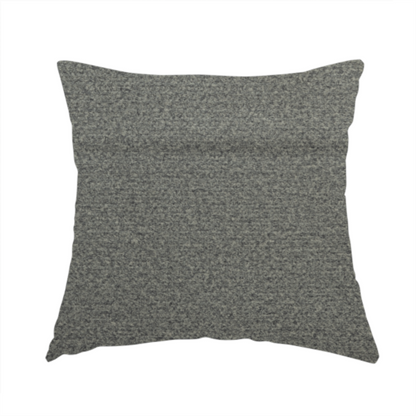 Tanzania Soft Velour Textured Material Ash Silver Colour Upholstery Fabric CTR-2072 - Handmade Cushions