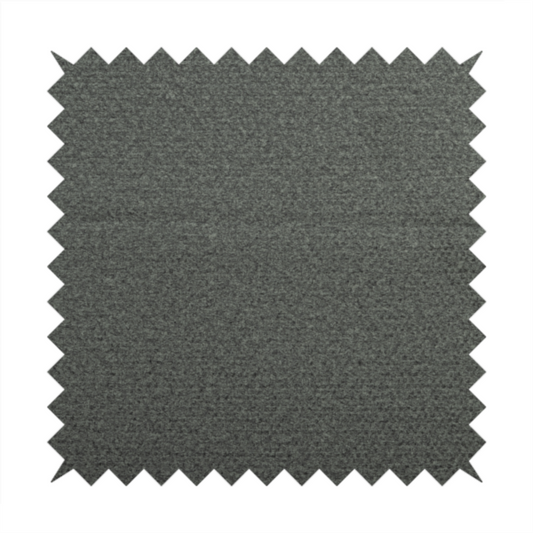 Tanzania Soft Velour Textured Material Smoke Grey Colour Upholstery Fabric CTR-2073