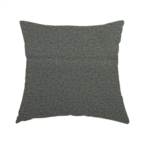 Tanzania Soft Velour Textured Material Smoke Grey Colour Upholstery Fabric CTR-2073 - Handmade Cushions