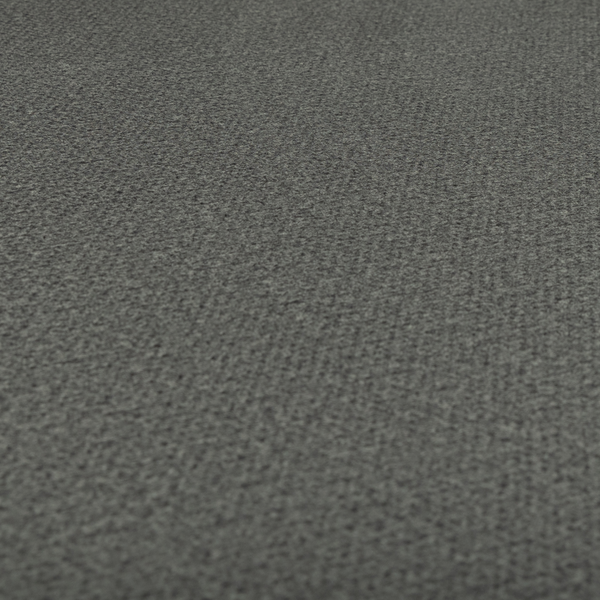 Tanzania Soft Velour Textured Material Smoke Grey Colour Upholstery Fabric CTR-2073 - Roman Blinds