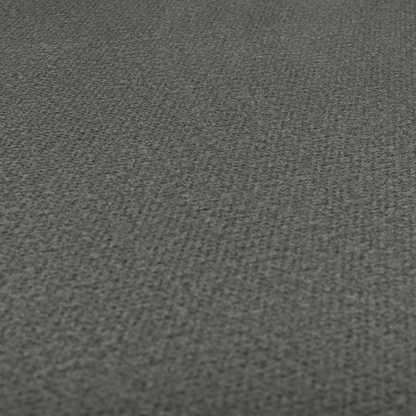 Tanzania Soft Velour Textured Material Smoke Grey Colour Upholstery Fabric CTR-2073 - Handmade Cushions