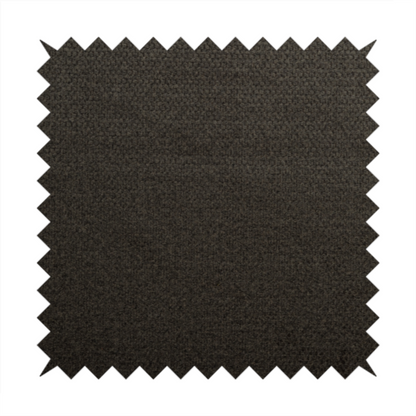 Tanzania Soft Velour Textured Material Chocolate Brown Colour Upholstery Fabric CTR-2076 - Made To Measure Curtains