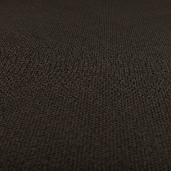 Tanzania Soft Velour Textured Material Chocolate Brown Colour Upholstery Fabric CTR-2076