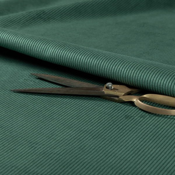 Tromso Pencil Thin Striped Green Corduroy Upholstery Fabric CTR-2091 - Made To Measure Curtains