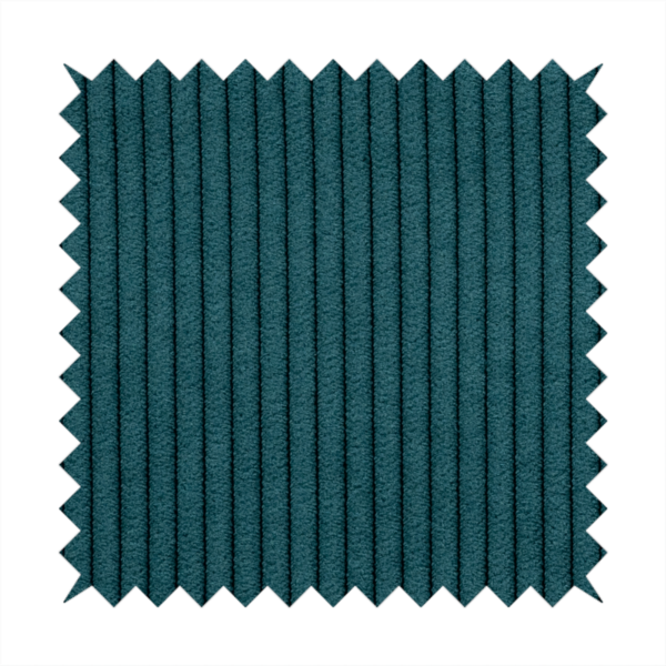 Tromso Pencil Thin Striped Teal Corduroy Upholstery Fabric CTR-2092 - Made To Measure Curtains