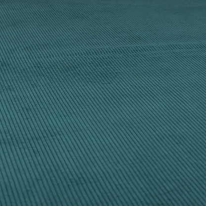 Tromso Pencil Thin Striped Teal Corduroy Upholstery Fabric CTR-2092 - Roman Blinds