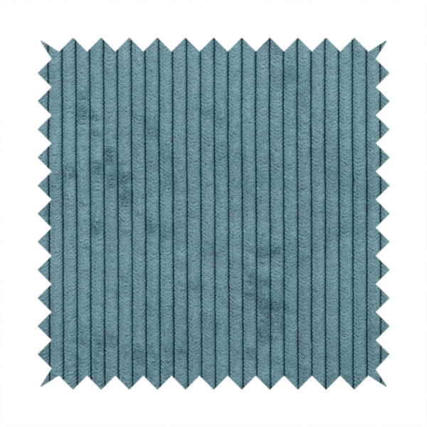 Tromso Pencil Thin Striped Light Blue Corduroy Upholstery Fabric CTR-2093