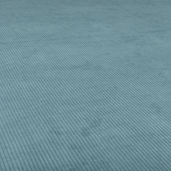 Tromso Pencil Thin Striped Light Blue Corduroy Upholstery Fabric CTR-2093 - Roman Blinds