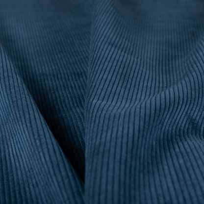 Tromso Pencil Thin Striped Navy Blue Corduroy Upholstery Fabric CTR-2094 - Made To Measure Curtains