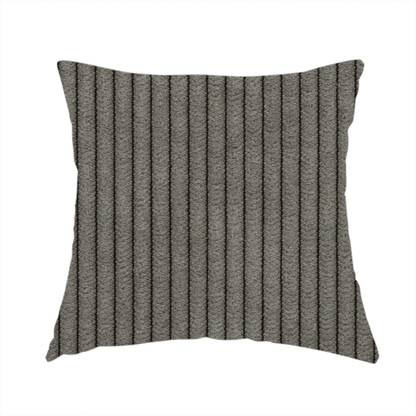 Tromso Pencil Thin Striped Brown Corduroy Upholstery Fabric CTR-2095 - Handmade Cushions