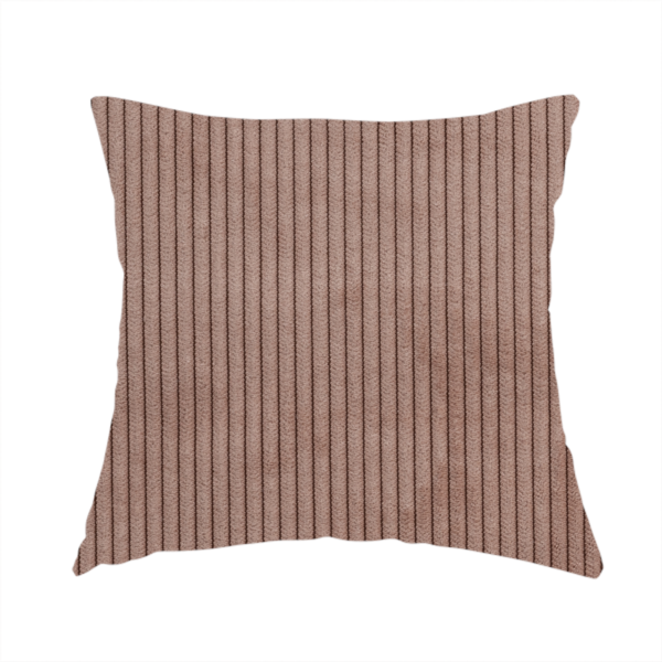 Tromso Pencil Thin Striped Pink Corduroy Upholstery Fabric CTR-2097 - Handmade Cushions