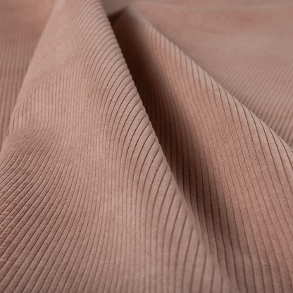 Tromso Pencil Thin Striped Pink Corduroy Upholstery Fabric CTR-2097