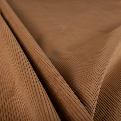 Tromso Pencil Thin Striped Orange Corduroy Upholstery Fabric CTR-2098 - Handmade Cushions