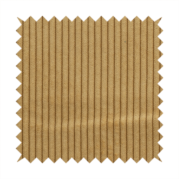 Tromso Pencil Thin Striped Yellow Corduroy Upholstery Fabric CTR-2099 - Made To Measure Curtains