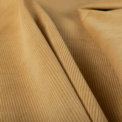 Tromso Pencil Thin Striped Yellow Corduroy Upholstery Fabric CTR-2099 - Made To Measure Curtains