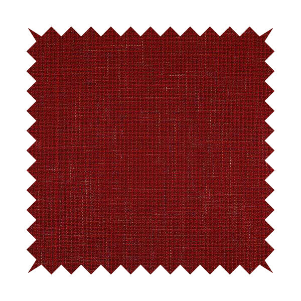 Byron Thick Durable Weave Red Colour Furnishing Fabrics CTR-21 - Roman Blinds