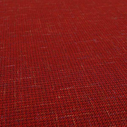 Byron Thick Durable Weave Red Colour Furnishing Fabrics CTR-21 - Roman Blinds