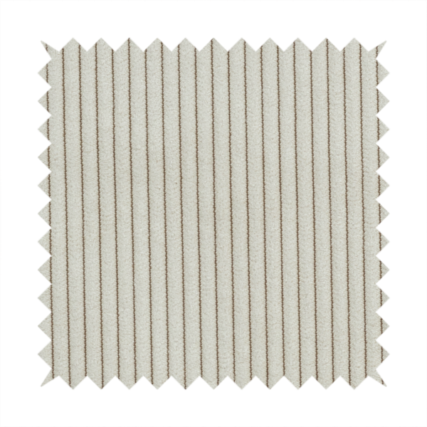 Tromso Pencil Thin Striped Beige Corduroy Upholstery Fabric CTR-2100