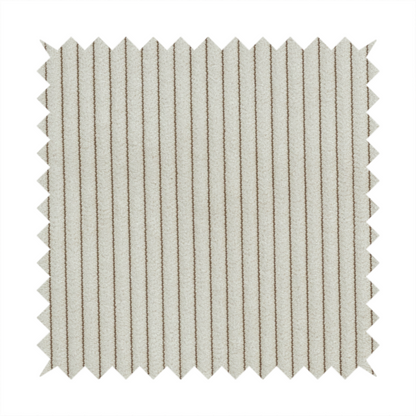 Tromso Pencil Thin Striped Beige Corduroy Upholstery Fabric CTR-2100