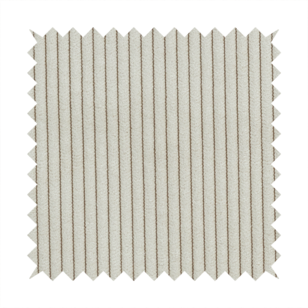 Tromso Pencil Thin Striped Beige Corduroy Upholstery Fabric CTR-2100 - Handmade Cushions
