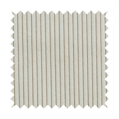 Tromso Pencil Thin Striped Beige Corduroy Upholstery Fabric CTR-2100 - Handmade Cushions