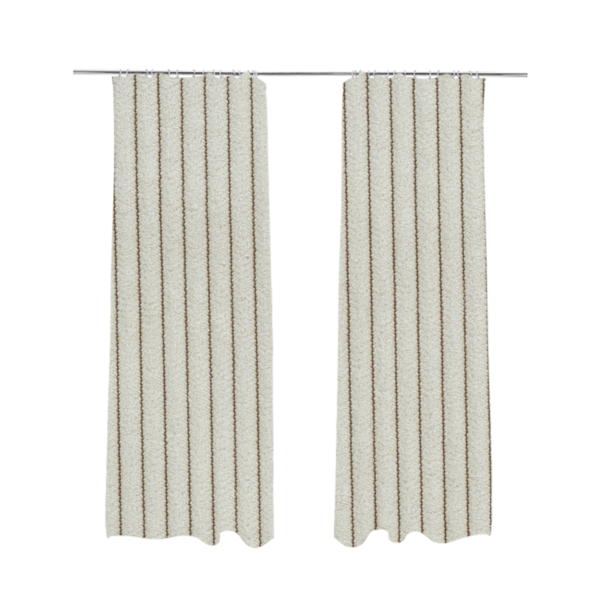 Tromso Pencil Thin Striped Beige Corduroy Upholstery Fabric CTR-2100 - Made To Measure Curtains