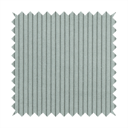 Tromso Pencil Thin Striped Silver Corduroy Upholstery Fabric CTR-2101 - Roman Blinds