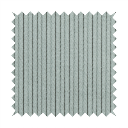 Tromso Pencil Thin Striped Silver Corduroy Upholstery Fabric CTR-2101 - Handmade Cushions