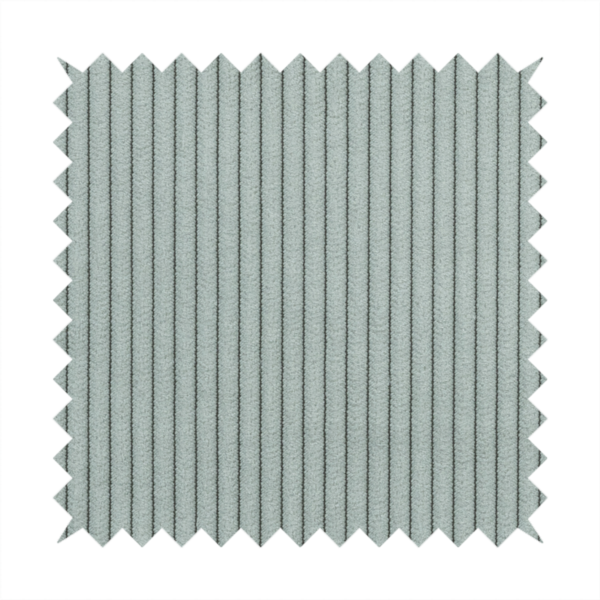 Tromso Pencil Thin Striped Silver Corduroy Upholstery Fabric CTR-2101 - Made To Measure Curtains