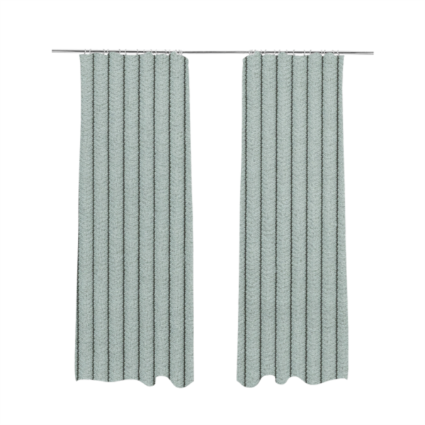 Tromso Pencil Thin Striped Silver Corduroy Upholstery Fabric CTR-2101 - Made To Measure Curtains