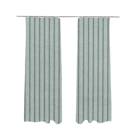 Tromso Pencil Thin Striped Silver Corduroy Upholstery Fabric CTR-2101 - Made To Measure Curtains