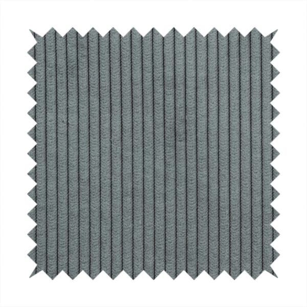 Tromso Pencil Thin Striped Grey Corduroy Upholstery Fabric CTR-2102 - Handmade Cushions
