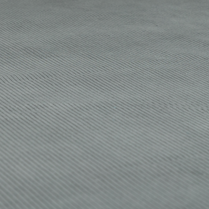 Tromso Pencil Thin Striped Grey Corduroy Upholstery Fabric CTR-2102 - Handmade Cushions