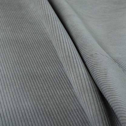 Tromso Pencil Thin Striped Grey Corduroy Upholstery Fabric CTR-2102