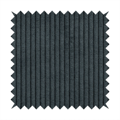 Tromso Pencil Thin Striped Charcoal Grey Corduroy Upholstery Fabric CTR-2103 - Roman Blinds