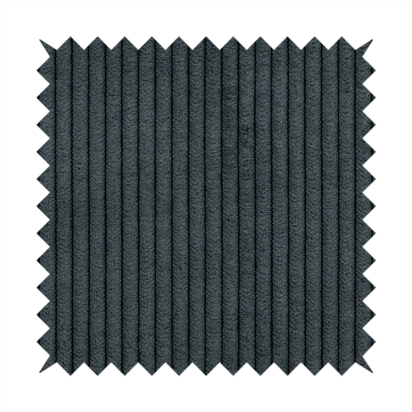 Tromso Pencil Thin Striped Charcoal Grey Corduroy Upholstery Fabric CTR-2103 - Made To Measure Curtains