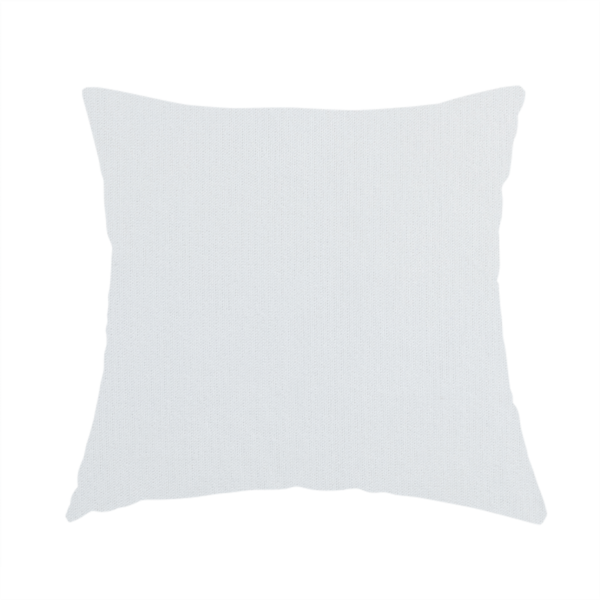 Maputo Flat Soft Chenille White Colour Upholstery Fabric CTR-2104 - Handmade Cushions