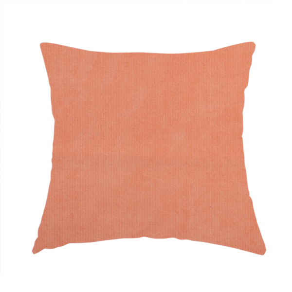 Maputo Flat Soft Chenille Orange Colour Upholstery Fabric CTR-2105 - Handmade Cushions