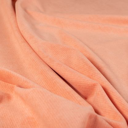 Maputo Flat Soft Chenille Orange Colour Upholstery Fabric CTR-2105 - Roman Blinds